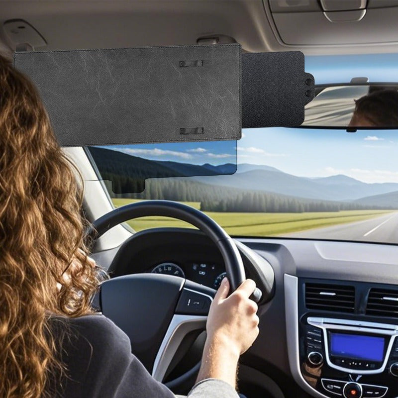 Upgraded car sunshade, front and side sunshade, zipper design, with PC lens, comes with upgraded dual sunshade extension for more comprehensive coverage, anti glare, suitable for safe driving and various vehicle models