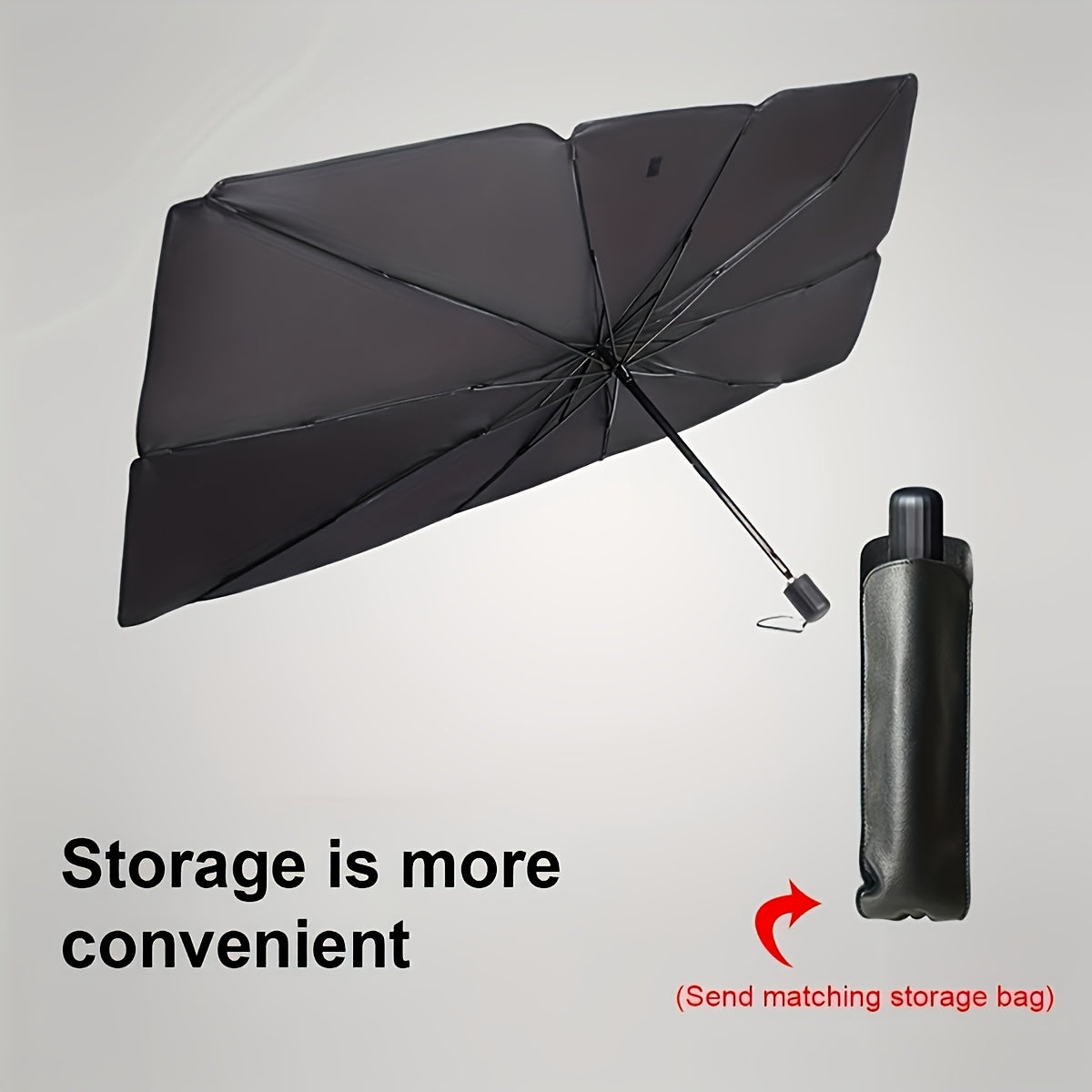Heat-insulating Sunshade Heat-insulating Sunshade | Automobile Front Windshield Sun-proof Shading Curtain Equipped With Small Car Cover Umbrella